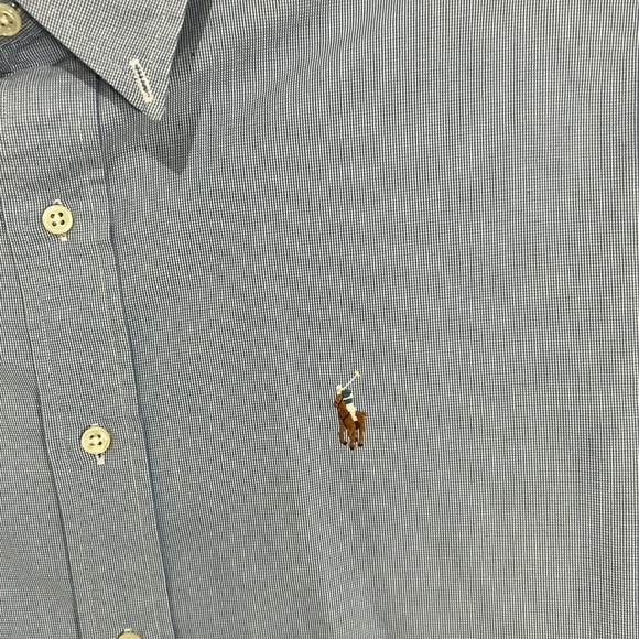 Ralph Lauren vintage Blake button down cotton long sleeve shirt, Size Large - Picture 4 of 5